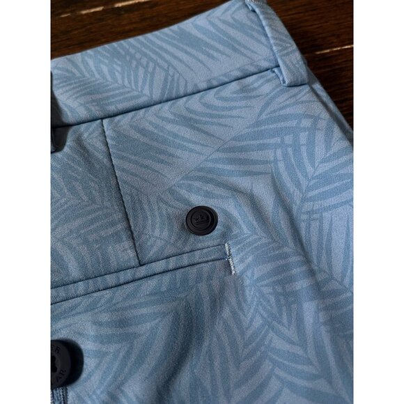 NWT Peter Millar Crown Crafted Surge Golf Shorts Palm Blue Mens Sz 40 $130 - Picture 8 of 9
